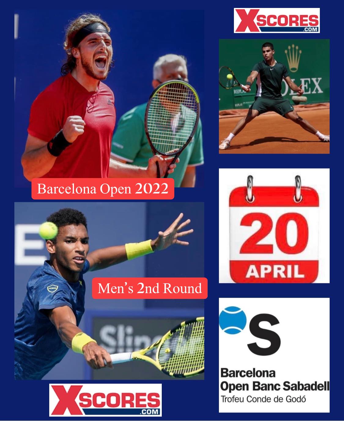 Tennis ATP Tour 500 Wednesday 20 April 2022